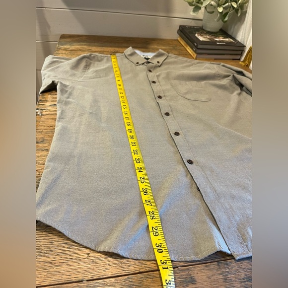 RUE SAINT-PATRICK Grey Beige Button-Up Shirt XL - Picture 8 of 8
